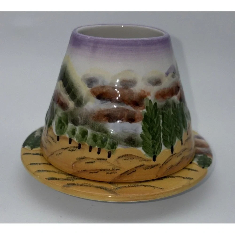 Yankee Candle Countryside Style Sm Under Plate & Shade Set Item #1046185